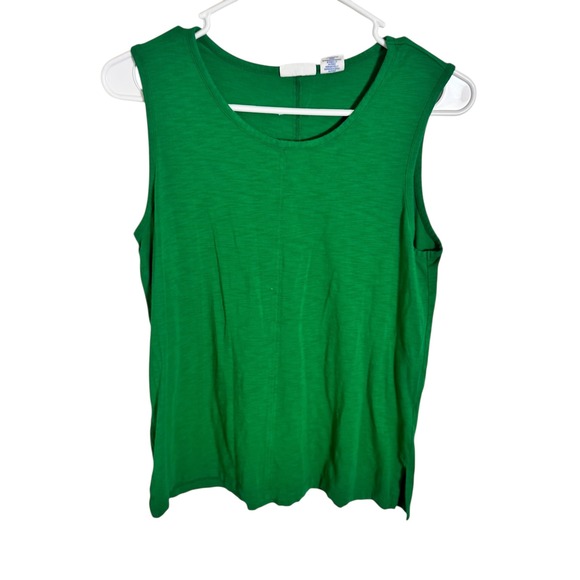 Sigrid Olsen Green Sleeveless Tank Top Women's Medium - Picture 4 of 5